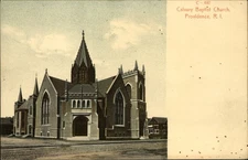 Calvary Baptist Church ~ Providence RI Rhode Island ~ c1910 postcard