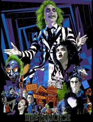 Beetlejuice 11Ct gestempelt Kreuzstich Set 45x60cm