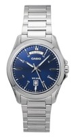 Casio Standard Quarz LäSsige Blau Zifferblatt MTP-1370D-2A2V 50M Herrenuhr