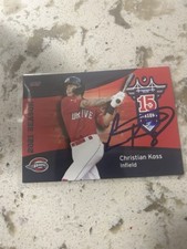 Greeneville Drive Signed Team Set Christian Koss Red Sox Giants Autograph