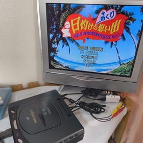 HITACHI Hi Saturn MMP-1 Console,Hi-saturn card, AV & Power cable set, Working
