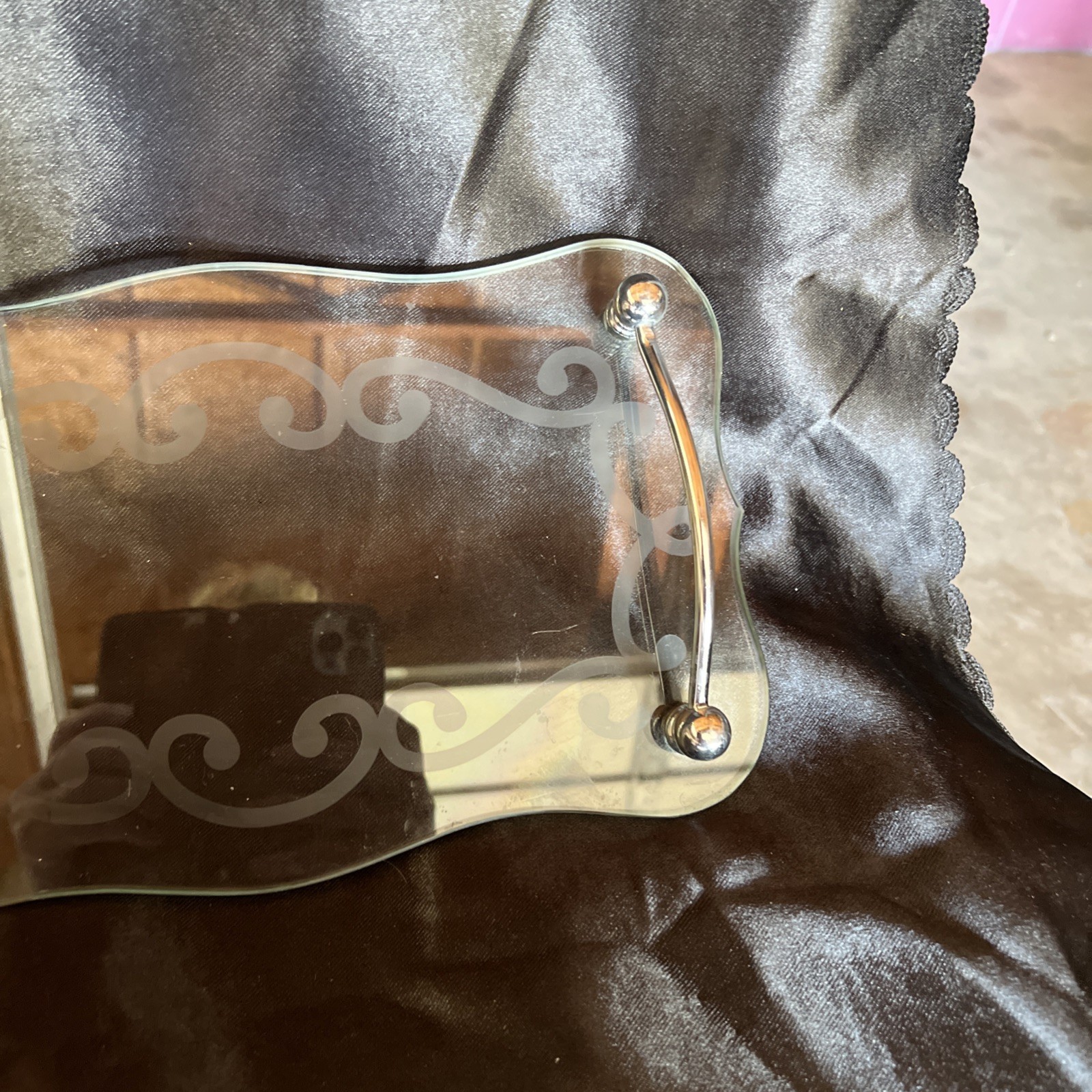 Vintage Glass Vanity Tray