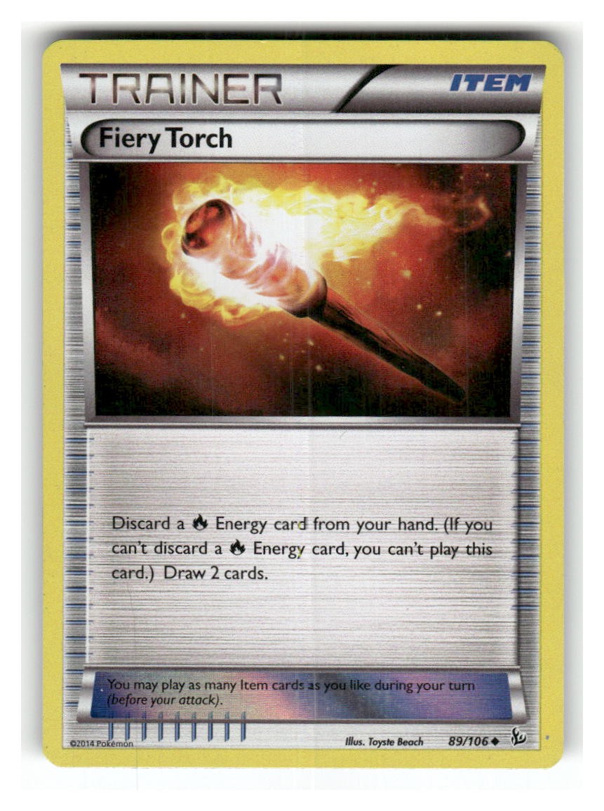 Fiery Torch 89/106 Uncommon Flashfire Pokemon Reverse Holo Lightly Played