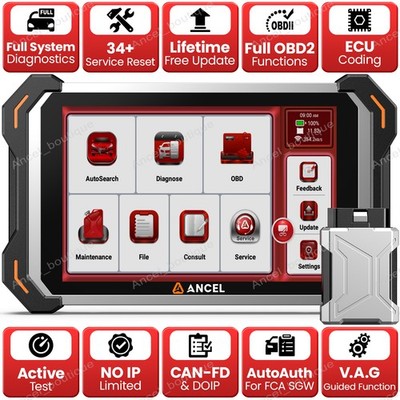 ANCEL DS600BT For Mazda OBD2 Scanner All System Car Diagnostic Tool Free Update