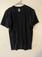 Polo Ralph Lauren Sleepwear Men s M Cotton Sleep Shirt Black Crew.Neck EUC Top