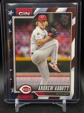 Andrew Abbott 2026 Topps Independence Day Variation #15/76 - Cincinnati Reds