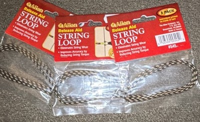 Allen Release Aid String Loop 3 Pack #545 NEW Three Packs Of 3