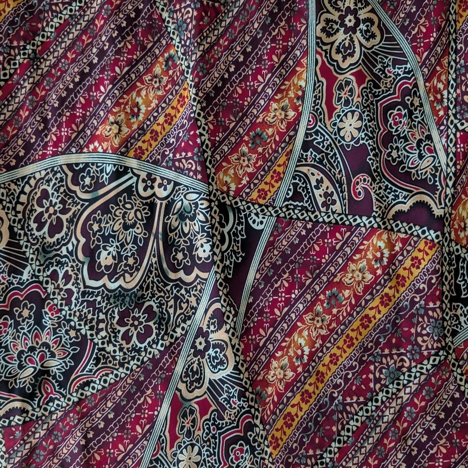 2000s Christopher & Banks Patchwork Floral Skirt - image 2