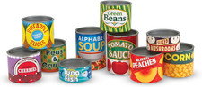 Melissa  Doug Let'S Play House, 10 Grocery Cans with Removable Lids, Toy Food 