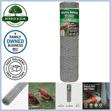 Chicken Wire Steel Mesh 36x150ft 20G Galvanized Fence for Garden Poultry 0.59 per foot