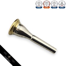 Hoyer Meister 8 Horn Mundstück vergoldet tiefe Tasse 17 mm