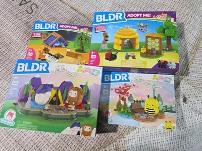 BLDR Building Brick Sets Bundle of 4 Includes Adopt Me Squishmallows Free Ship