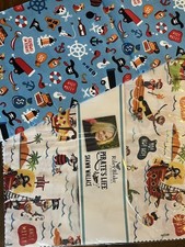 Riley Blake Pirate s Life Fabric Bundle 10  S...
