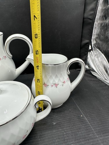 Vintage 1960 Noritake China Cheri Teekanne Zucker Milchkännchen 5 Teile Top Zustand - Bild 13 von 18