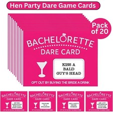 Hen night Party Dare Games cards 20 pcs Hen party Bachelorette Dare Cards Bundle