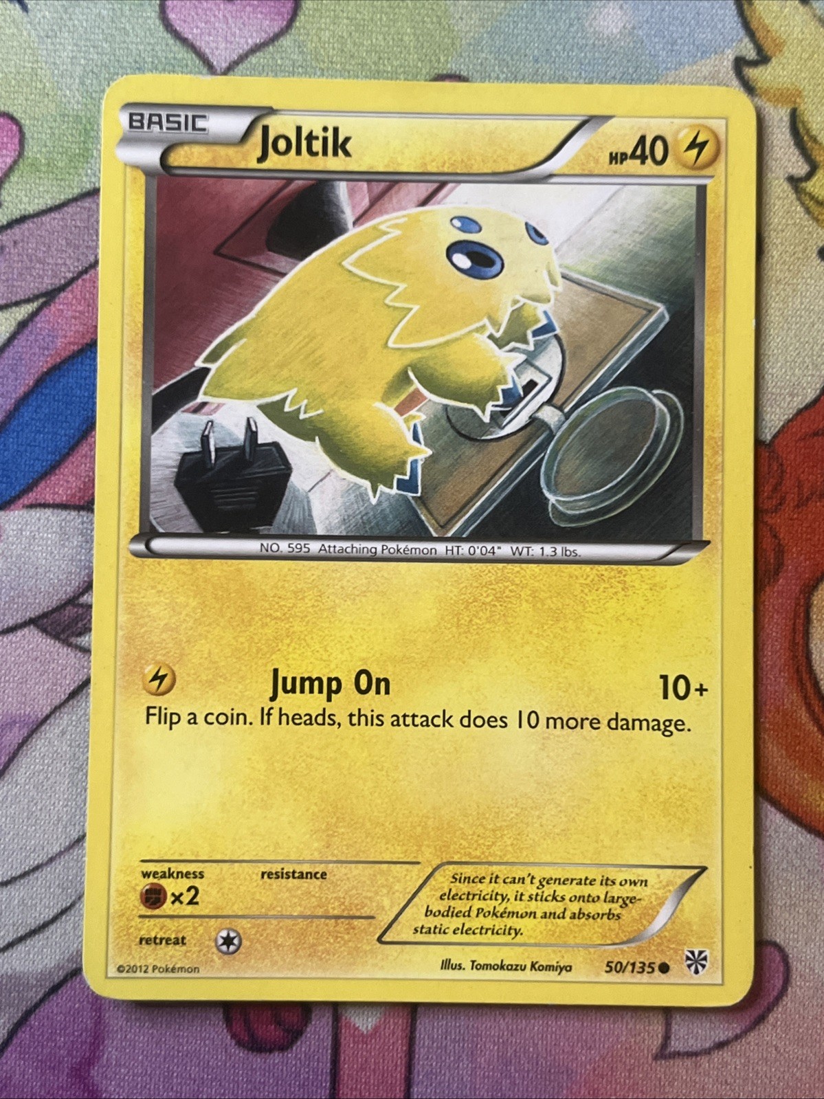 Joltik 50/135 Pokemon card BW Plasma Storm common LP