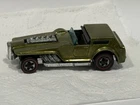 Hot Wheels Redlines The Hood, In Olive With Champagne Colored Interior Nice Car