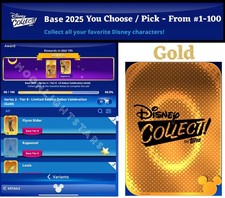 Topps Disney Collect 2025 - BASE SERIES 2 Tier 8 GOLD DEBUT - You Pick/Choose