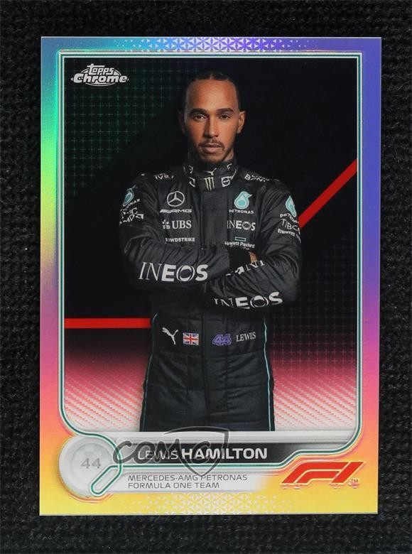 2022 Topps Chrome Formula 1 F1 Racers Refractor Lewis Hamilton #5 07o4