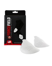 ForceField Unisex Adult Crease Protector Shoe  Boot Toe Guards White Medium