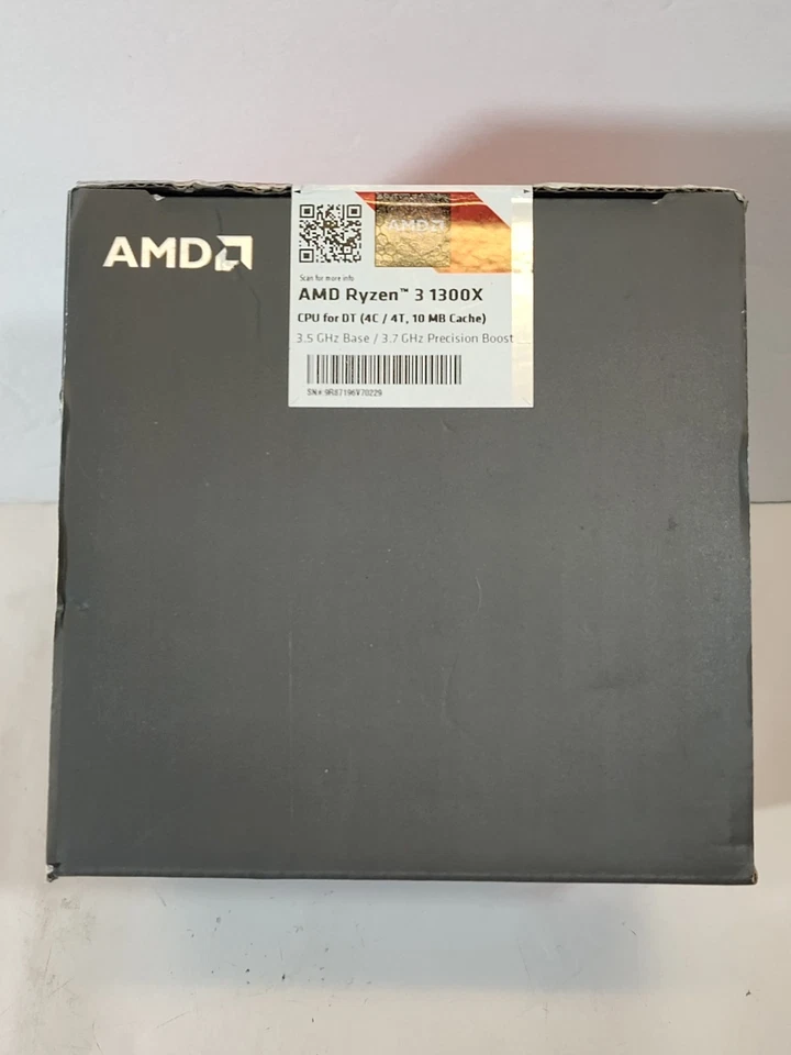 NEW AMD RYZEN 3 1300X Quad Core 3.7 GHz Turbo YD130XBBAEBOX Processor w/Cooler - Image 4 of 4