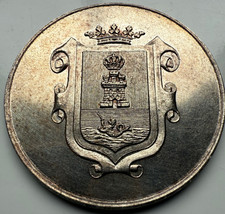 1895 Manila Sociedad de Tiro de Mariquina Medal Silver Honeycutt H46 Philippines