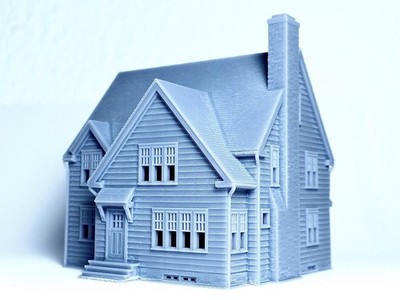 N Scale Cape Cod Style House - 1:160 Resin Model For Diorama
