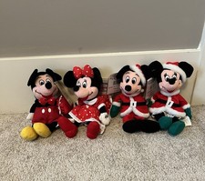 Disney Beanies - Valentine and Christmas Mickey  Minnie -NWT
