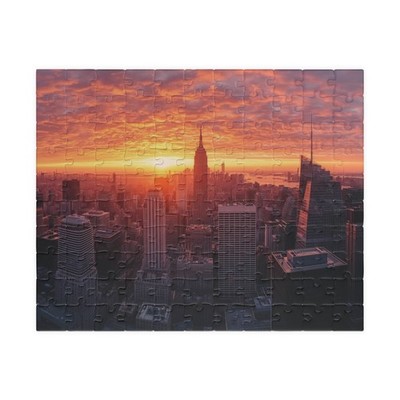 Sunset Over Skyscrapers Puzzle