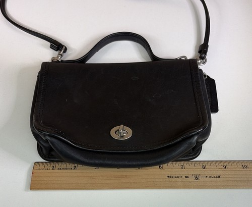 Vtg COACH Casino Bag Leather Turnlock Top Handle #9924 PURSE Crossbody Classic by Coach, $150 - Photo 18