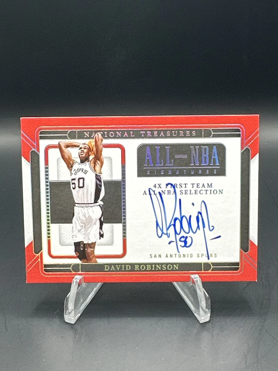 Panini David Robinson Basketball Autographed Sports Trading Cards