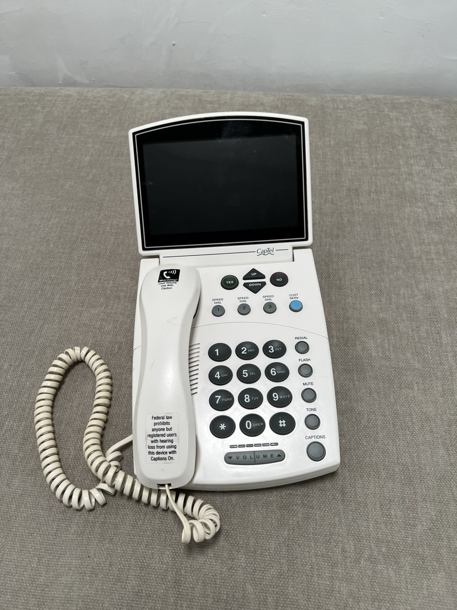 Ultratec CapTel 840i Captioned Telephone Hearing Impaired Phone No Cord