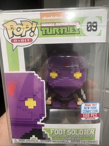 Funko Pop NYCC 2017 8-Bit Foot Soldier Set Of 5. LIMITED TO 500 Pieces. - Picture 7 of 11