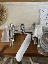 Bristan OR BSM C Orta Bath Shower Mixer Tap with Hose & Handset Chrome