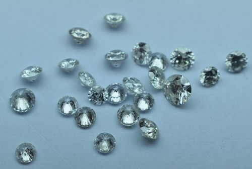 Mélange lot of 24 ROUND BRILLIANT CUT Diamonds 6.09cttw H-J I2-I3 1/5 TO 1/2CT