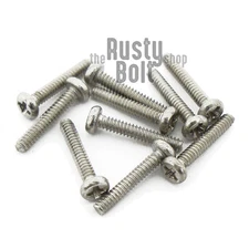 M1 x 6mm, Phillips Pan Head Screws, Stainless Steel, A2 304 18-8