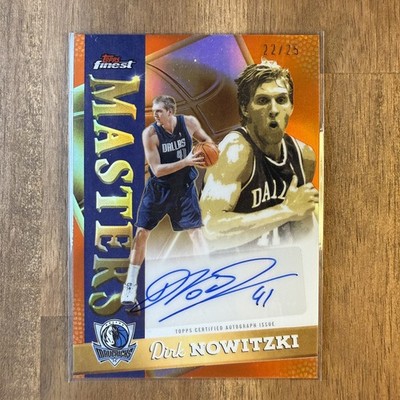 2026 Topps Finest NBA Dirk Nowitzki Masters Autograph /25 Dallas Mavericks