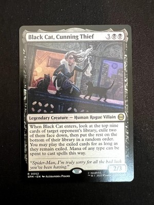 Black Cat, Cunning Thief 52 R Marvel's Spider-Man Magic: The Gathering NM/M