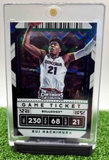 2020 Panini Contenders Draft Picks Rui Hachimura #33 Game Ticket Green Explosion