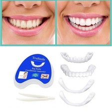 Snap On Upper and Bottom Set False Teeth Dent...