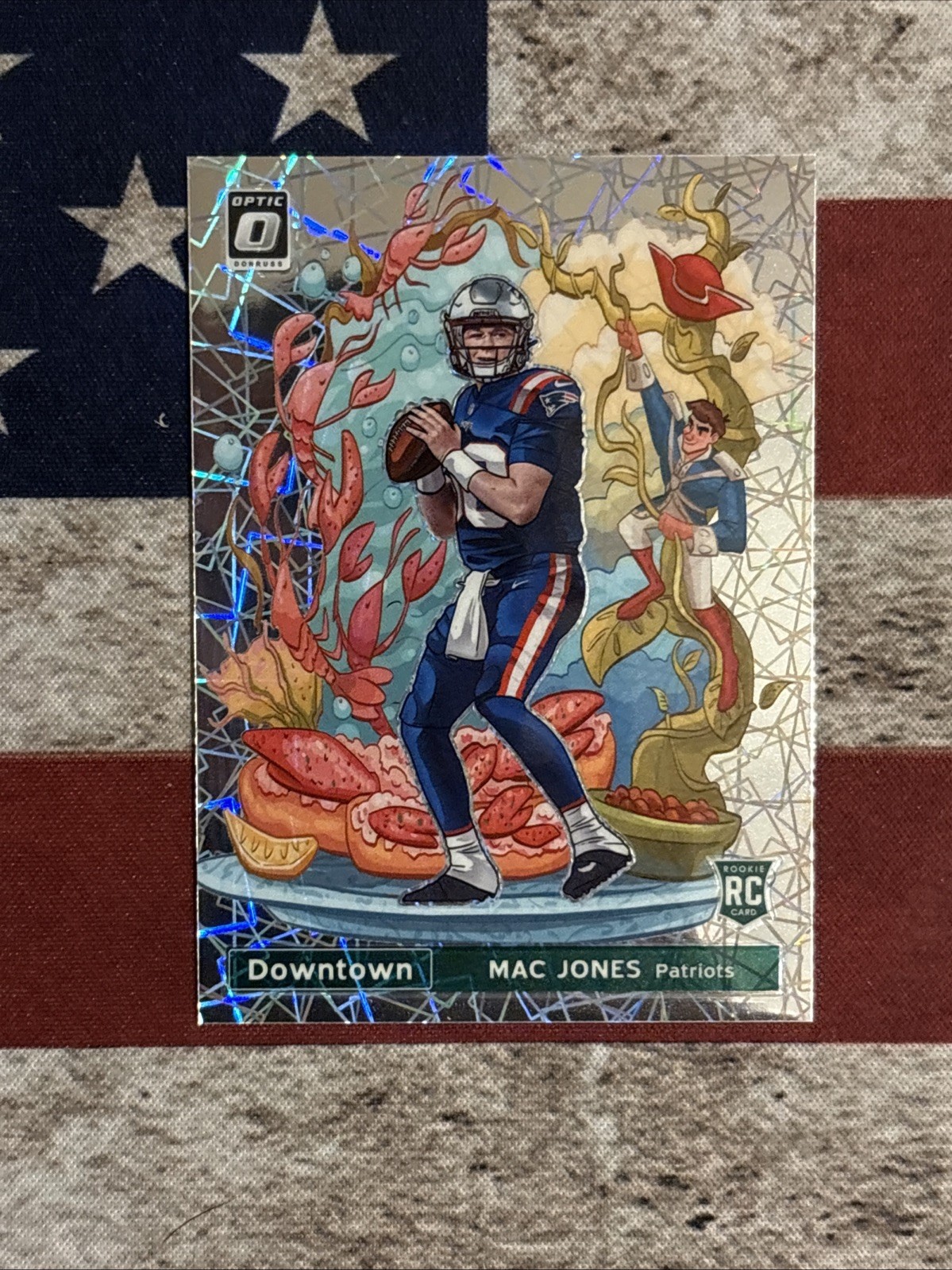 🪶2021 Panini Donruss Optic - Downtown Mac Jones  (RC)-Lazer Prizm