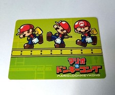 Mario vs Donkey Kong e Card e-Reader Jumping Warning Rare Promo Japan