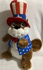 Buc-ees Plush Beaver 14 Uncle Sam Fourth of July 4th USA Patriotic Bucees Toy