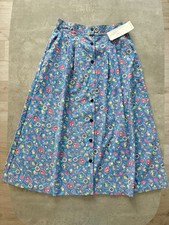 Vintage NWT Jantzen Classics Floral Button Front Skirt Women s 14 0445