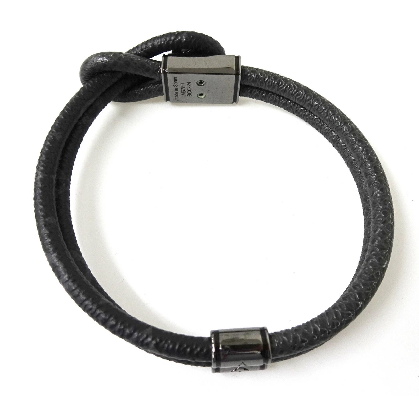 LOUIS VUITTON M6780 Monogram Eclipse Bracelet Loo… - image 3