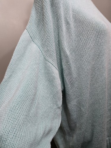 VTG Burberry’s Sky Blue Knit Mens Sz XL/46 Sweater Scotland 100% Cotton - Picture 3 of 23