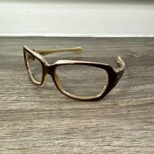 Oakley Sunglasses Script 05-961 Cappuccino Brown Plastic Rectangular Wrap Women