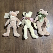 3 Vtg 1985-98 Boyd’s Bears Plush Investment Collectables 10” Jointed Rare HTF