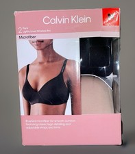 Calvin Klein Medium Wirefree Bra 2-Pack, Lightly Lined Microfiber