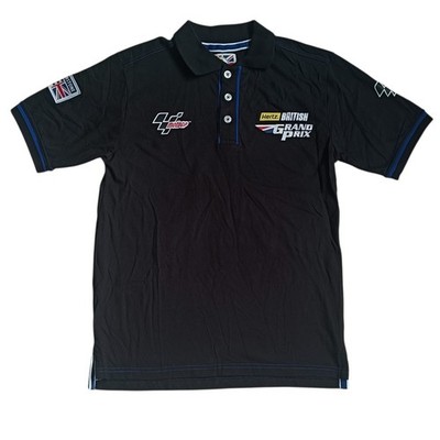 MotoGP British Grand Prix Silverstone Hertz Polo Shirt Men s Small Black 